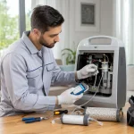 تعمیر اکسیژنساز خانگی توسط کارشناس اکسیران در تنکابن با دستگاه سنجش خلوص اکسیژن